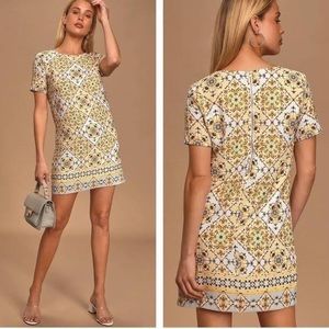 Lulu’s Dandy Lion Yellow Shift Dress
